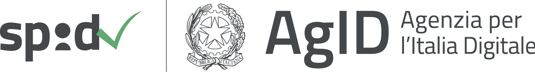 Logo SPID e Agenzia per l’Italia Digitale